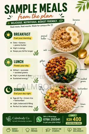 Campus Kitchen Budget Meal Plan For Students (Pdf)
