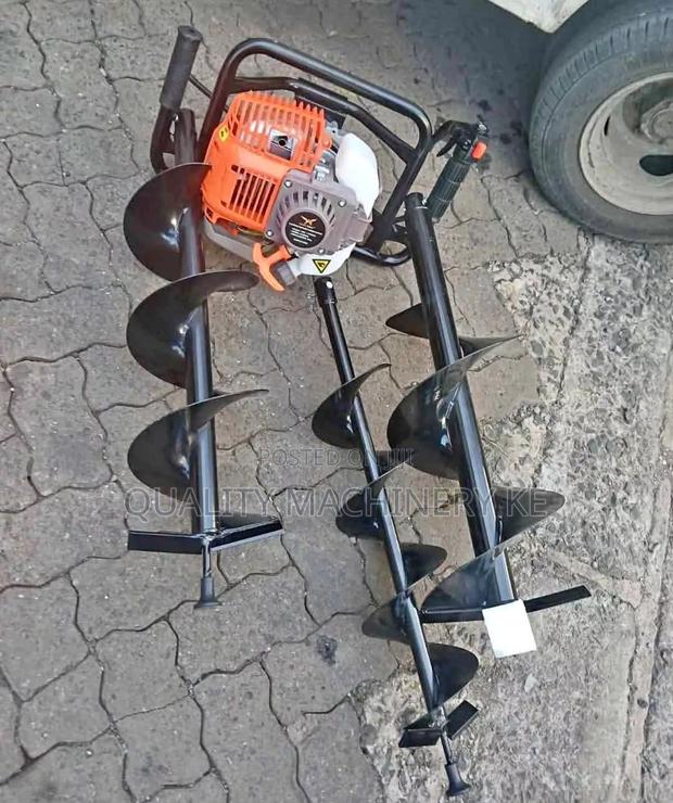 Long Lasting 2stroke Earth Auger 3 Bit Machine - main view