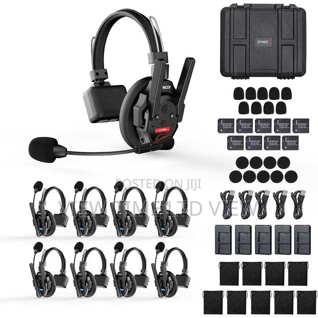 Synco Xtalk Xpro 9 Wireless Intercom Headset System (9 People) - thumbnail 2