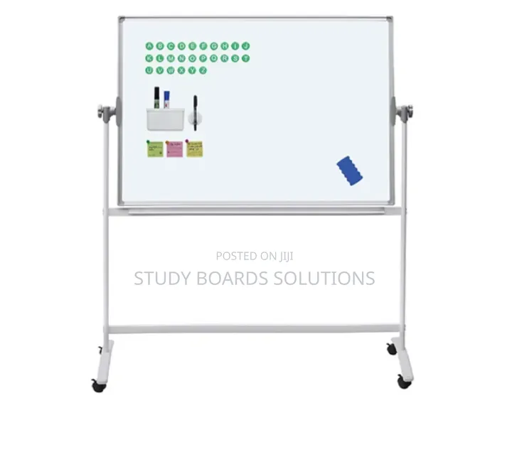 Spacious 4ft × 3ft Whiteboard With Stand for Presentations Planning