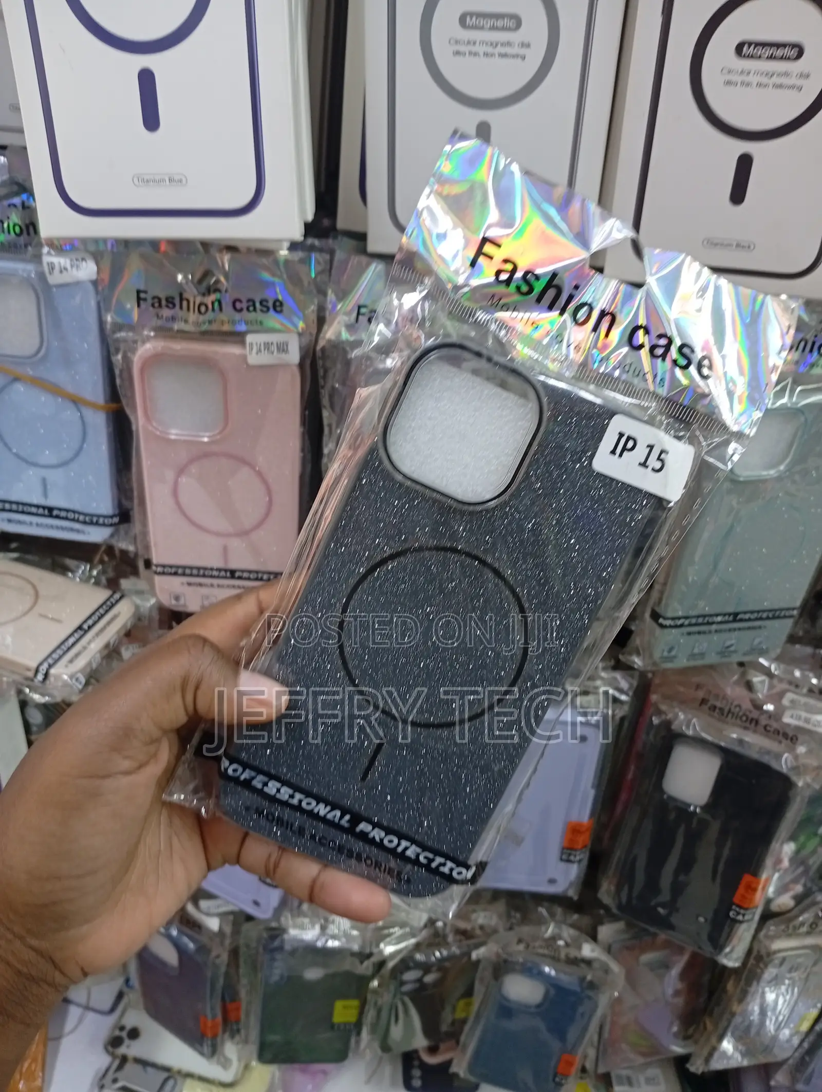 iPhone 15 Phone Case With Integrated Magsafe Charging Capability.