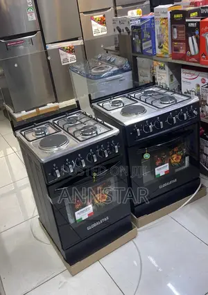 Black 50*55 Globalstar Jet 3+1 Standing Cooker With Electric Oven