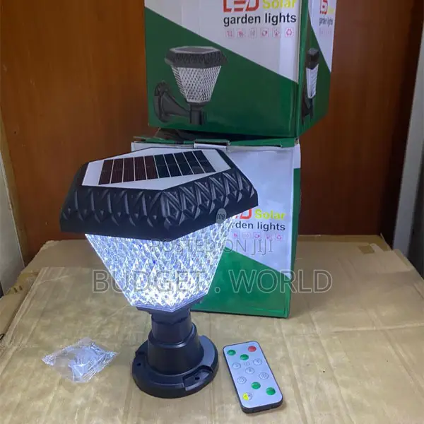 Solar Led Garden Pillar Lamp – Automatic RGB Outdoor Decorative Light