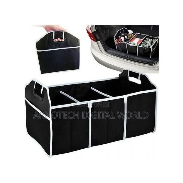 Foldable Carboot Organizer Bag With Multiple Compartments for Storage