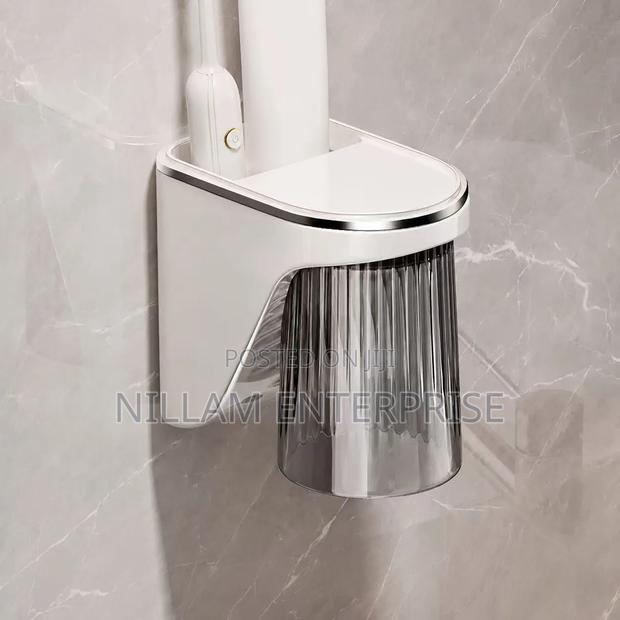 Wall-Mounted Magnetic Toothbrush Holder With Cup - main view