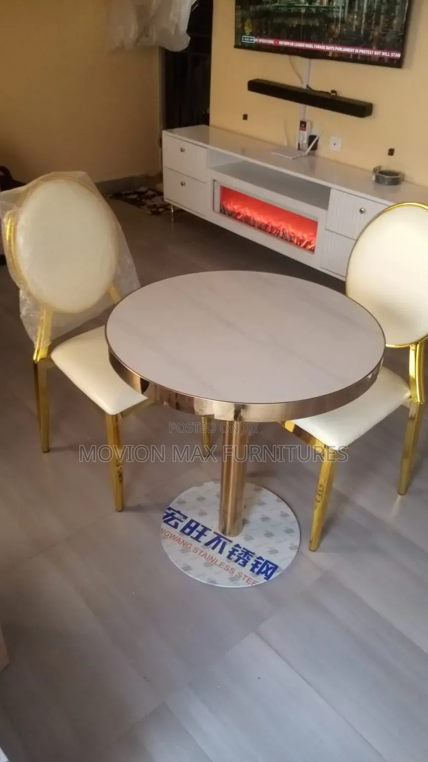 Goldish Dinning Table Dinning Set With Chairs