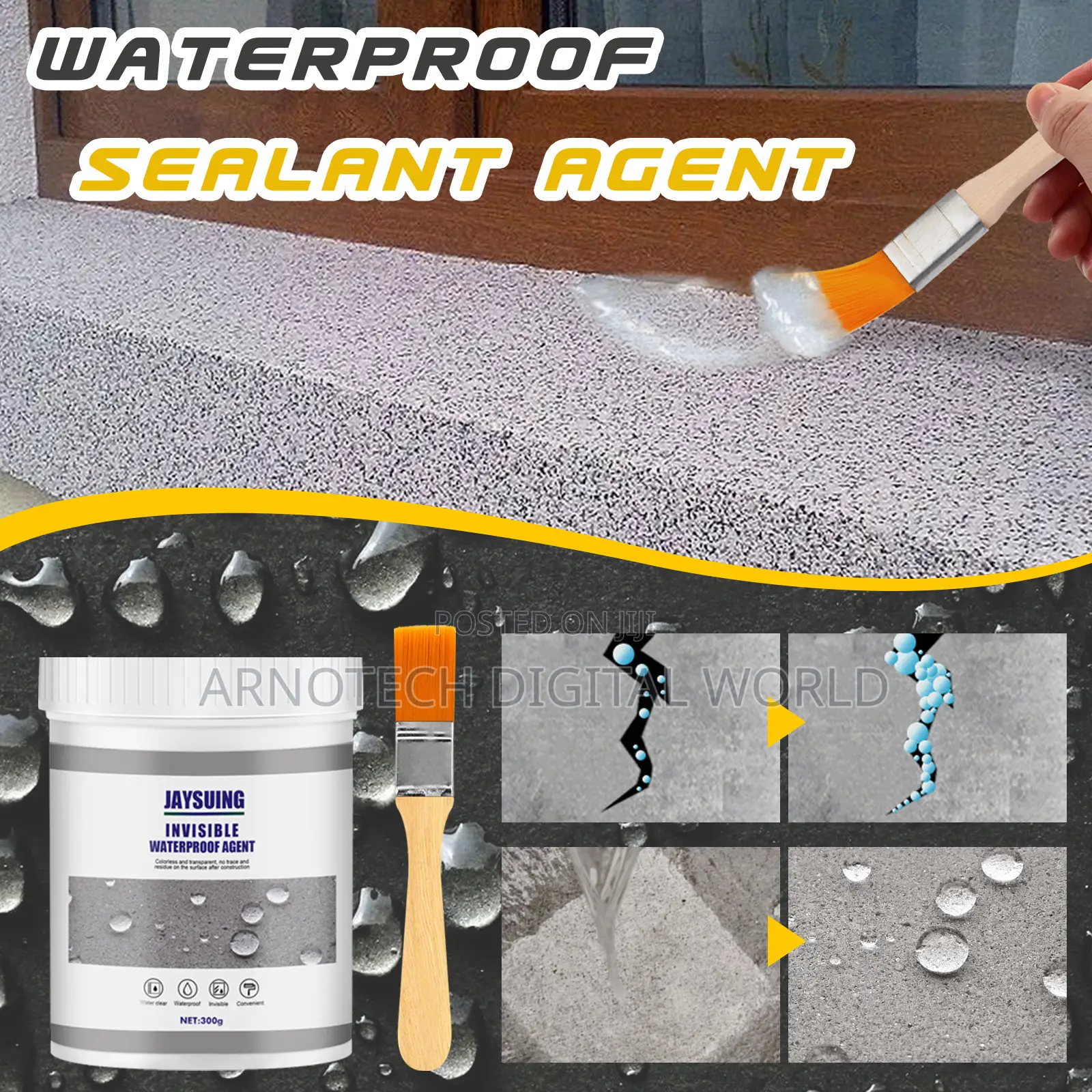 300g Transparent Waterproof Coating Agent, Invisible Waterproof Agent