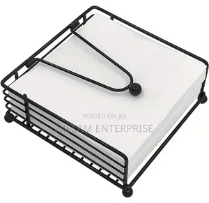 Modern Metallic Serviette Holder With Weighted Arm