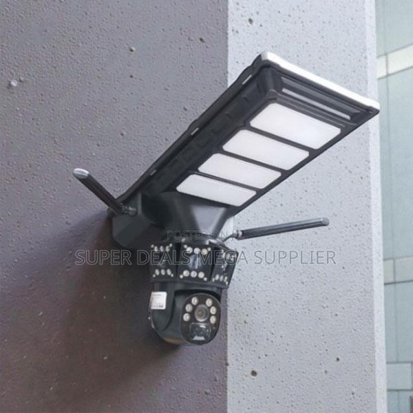 4g Simcard PTZ Smart Motion Detection Camera With Solar Street Light
