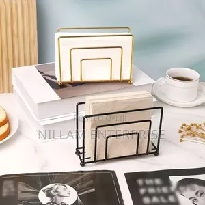 Modern Minimalist Style Metallic Serviettes Holder