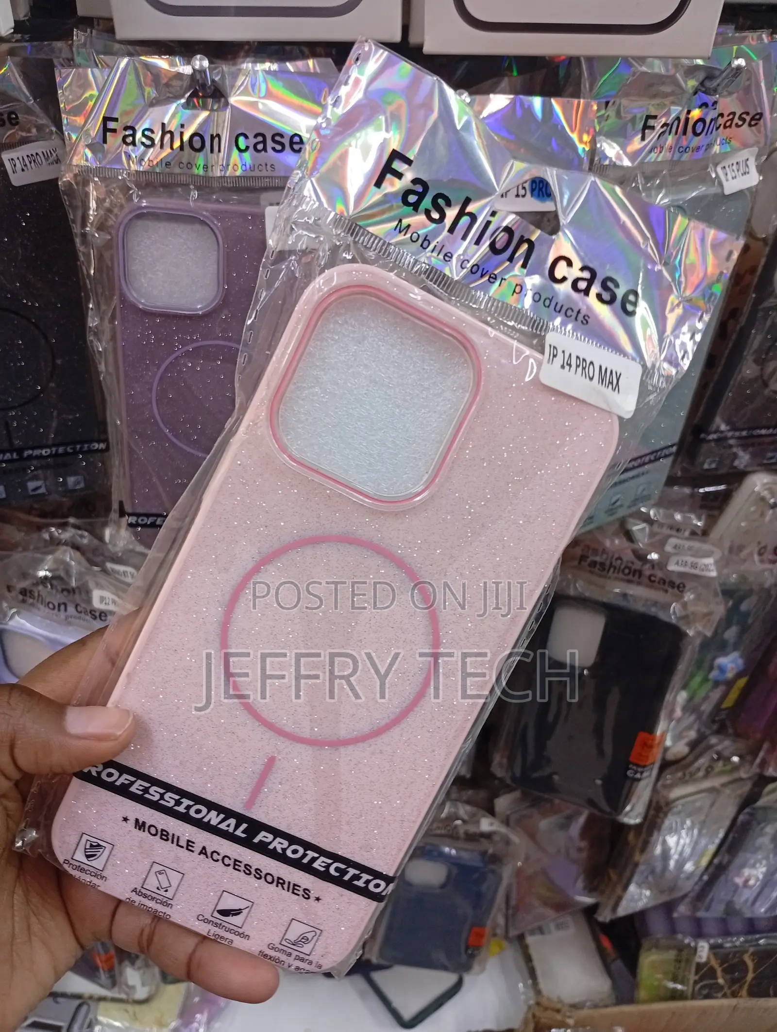 iPhone 14 Pro Max Translucent Candy-Pink Finish Case