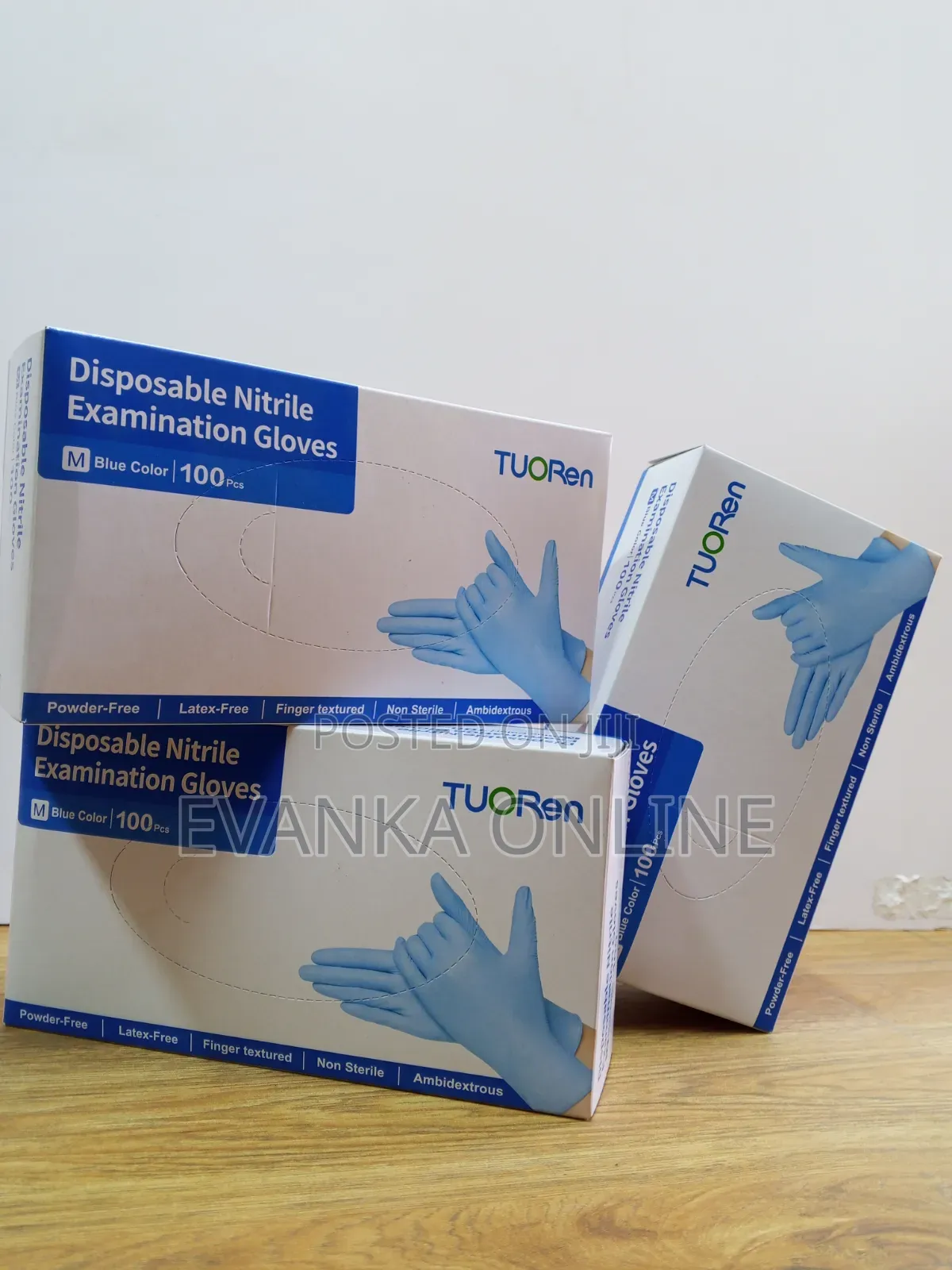 Blue Nitrile Gloves - Powder Free Disposable Examination Gloves