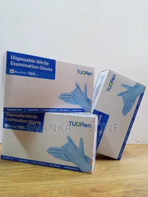 Blue Nitrile Gloves - Powder Free Disposable Examination Gloves