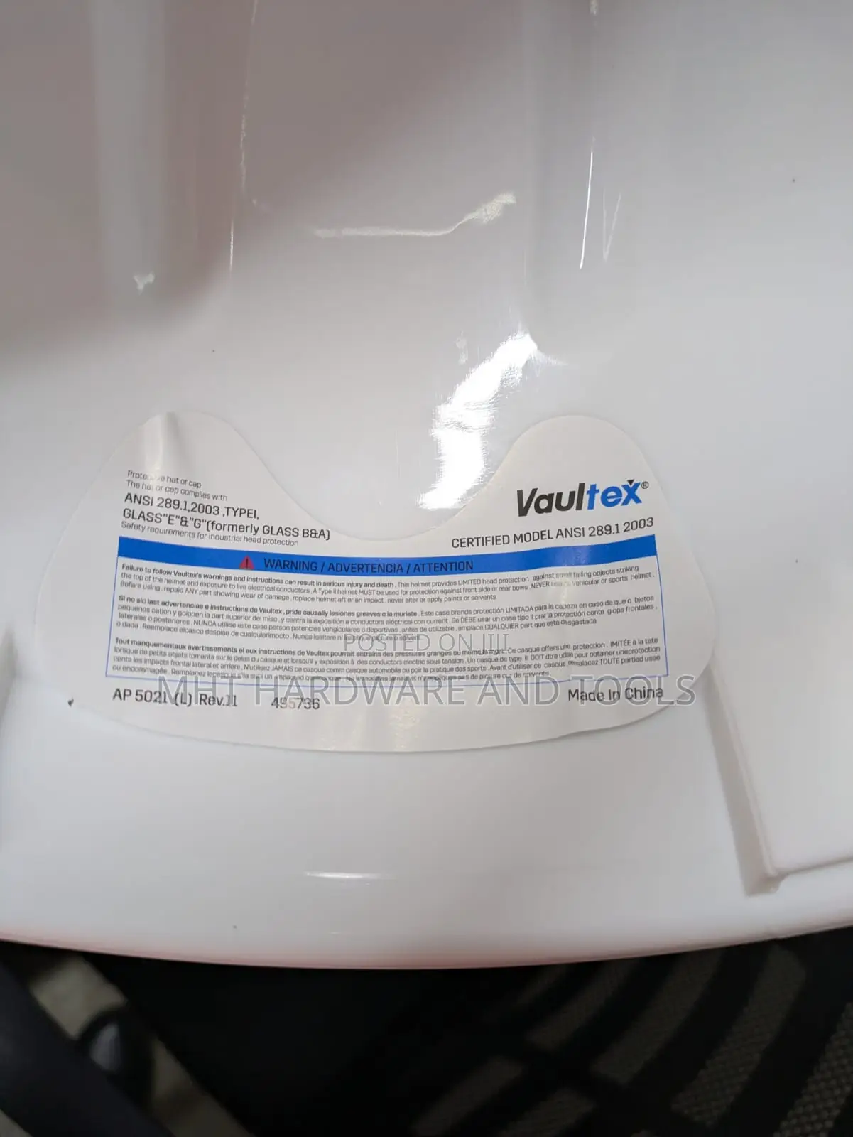 Vaultex Heavy Duty Safety Helmet