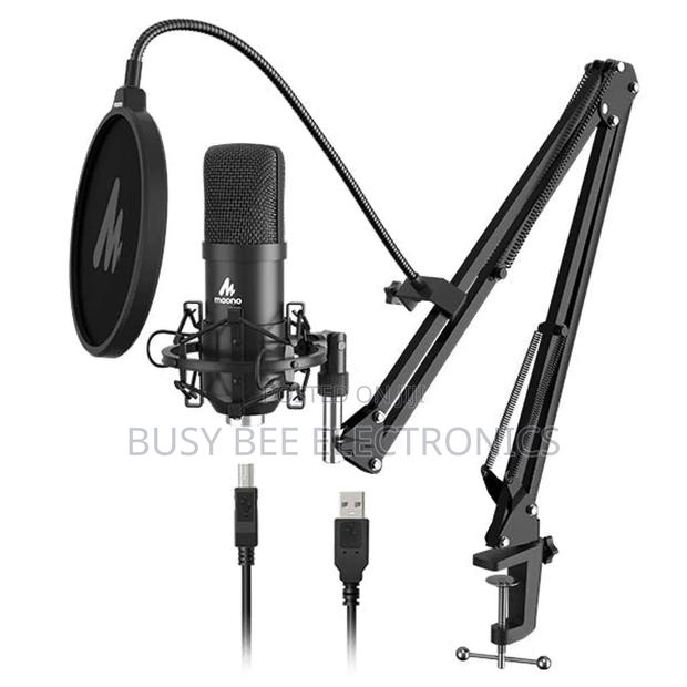 Maono A04 Usb Microphone Plug Play Podcast Condenser Cardioid Kit
