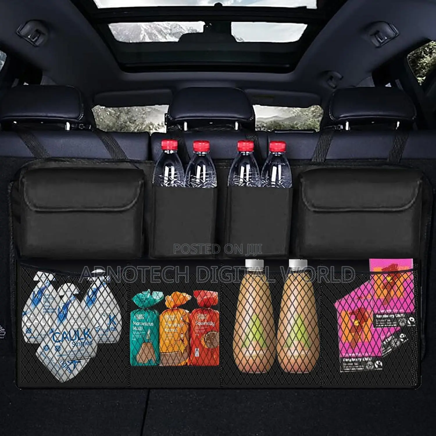 Car Trunk Organizer Adjustable Backseat Storage Bag