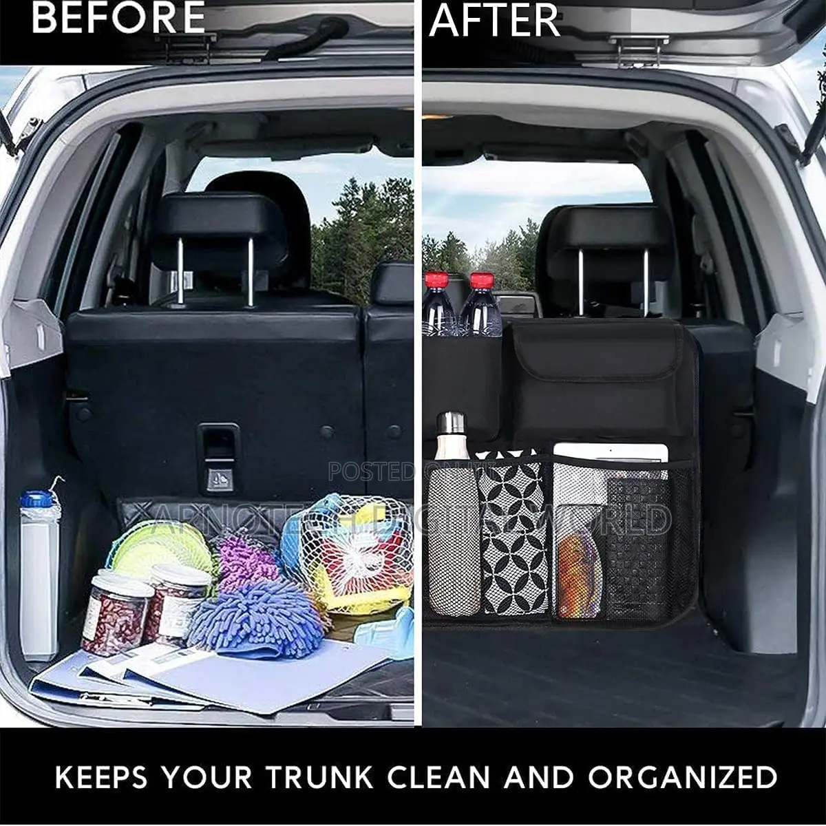 Car Trunk Organizer Adjustable Backseat Storage Bag