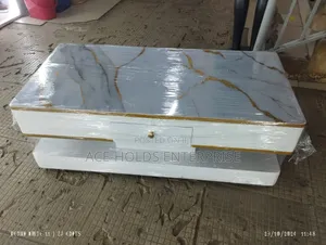 Modern Designed Marble Top Coffee Table With Small Drawer