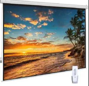 Electric Projector Screen 300 X 300 Cm ( 118 by 118 Inches)