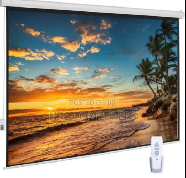 Electric Projector Screen 300 X 300 Cm ( 118 by 118 Inches)