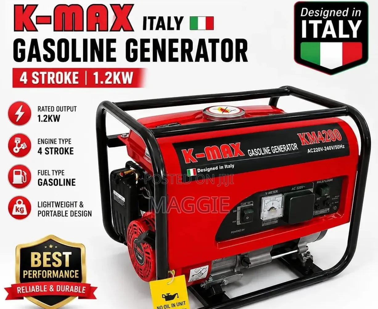 K-Max Gasoline Generator 4 Stroke