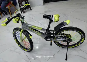 Size 20 Kids Mountain Bike Yellow/Green