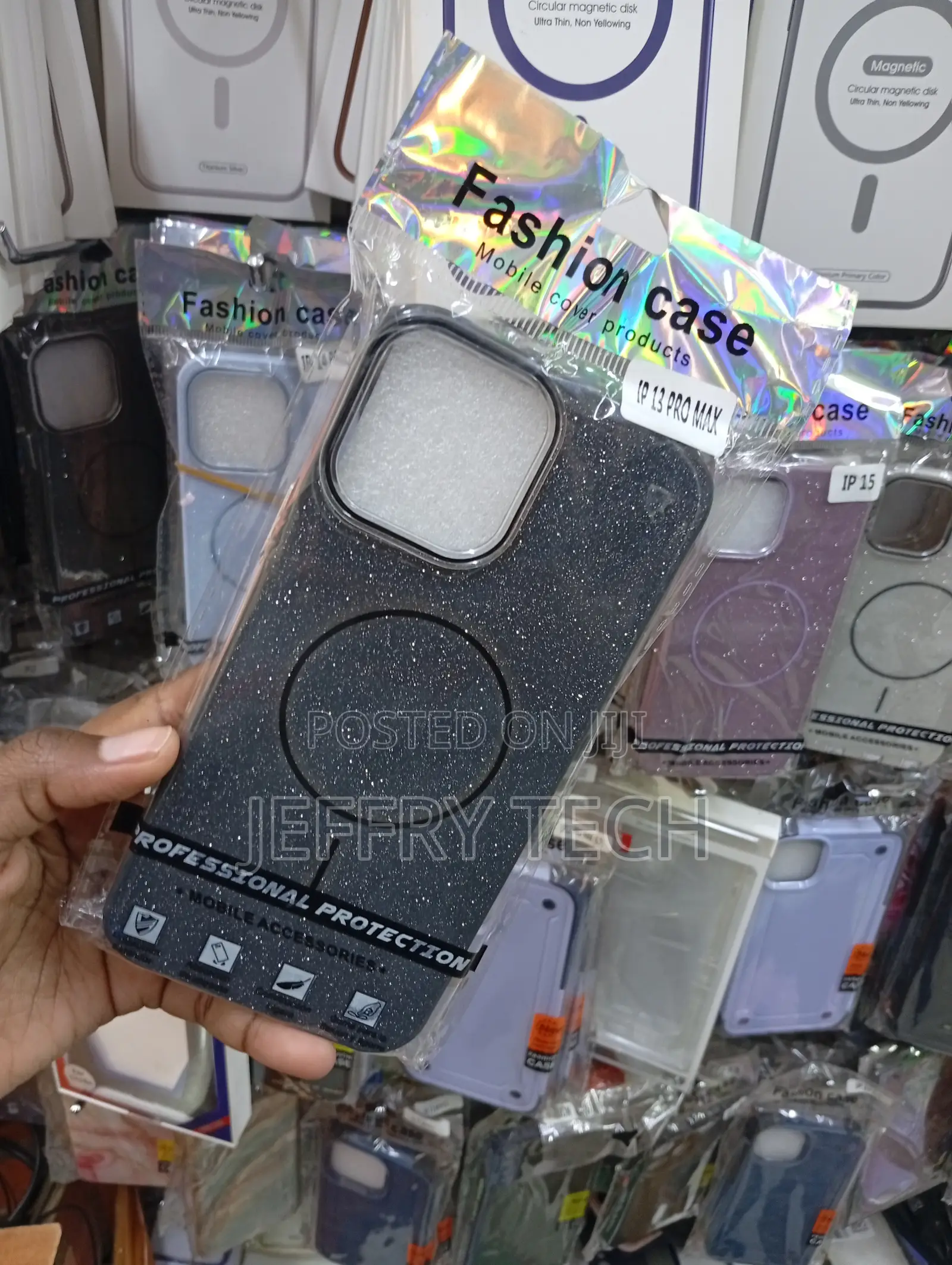 iPhone 13 Pro Max Sparkly Black Finish Protective Cover