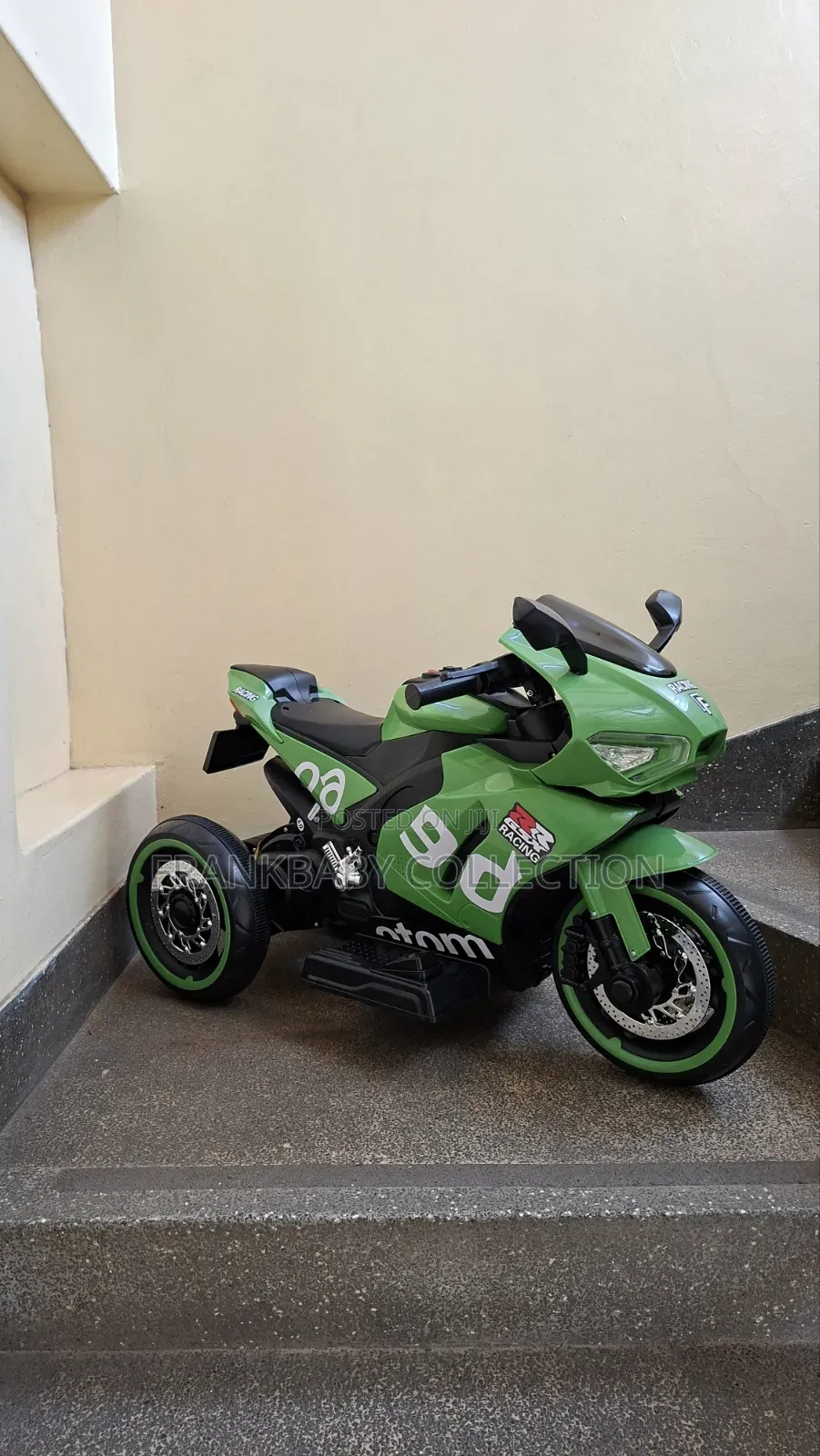 Kids Electric Racing Motorbike 12v Ride-on Bike With Training Wheels