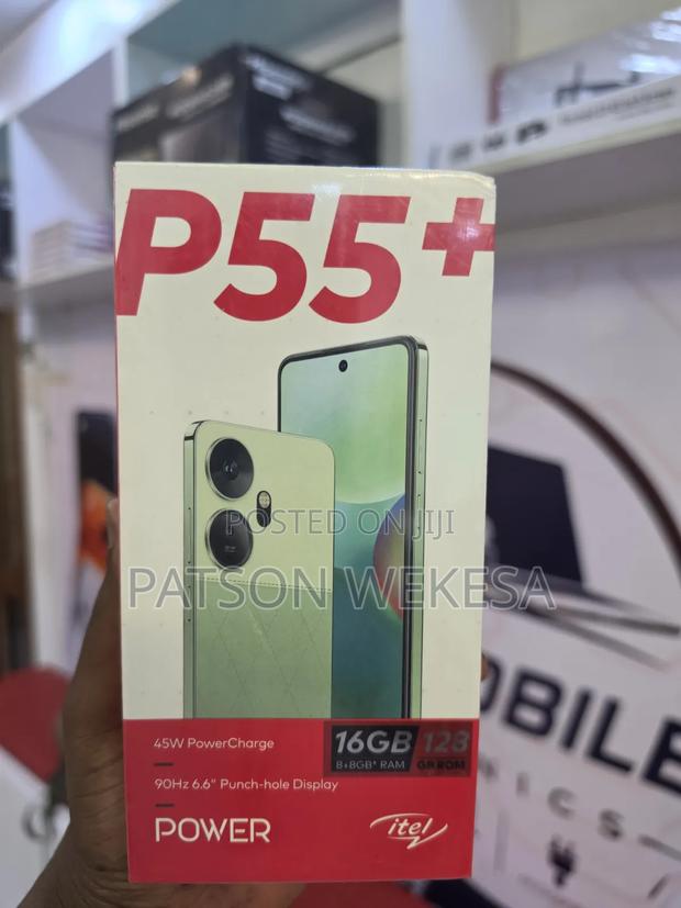 New Itel P55+ 128 GB Black