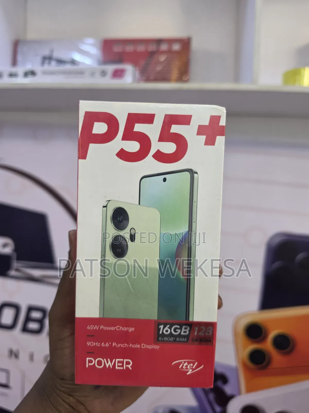 New Itel P55+ 128 GB Black