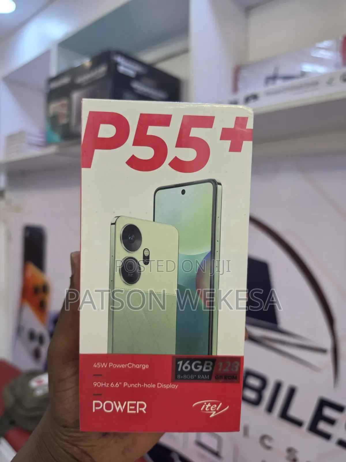 New Itel P55+ 128 GB Black