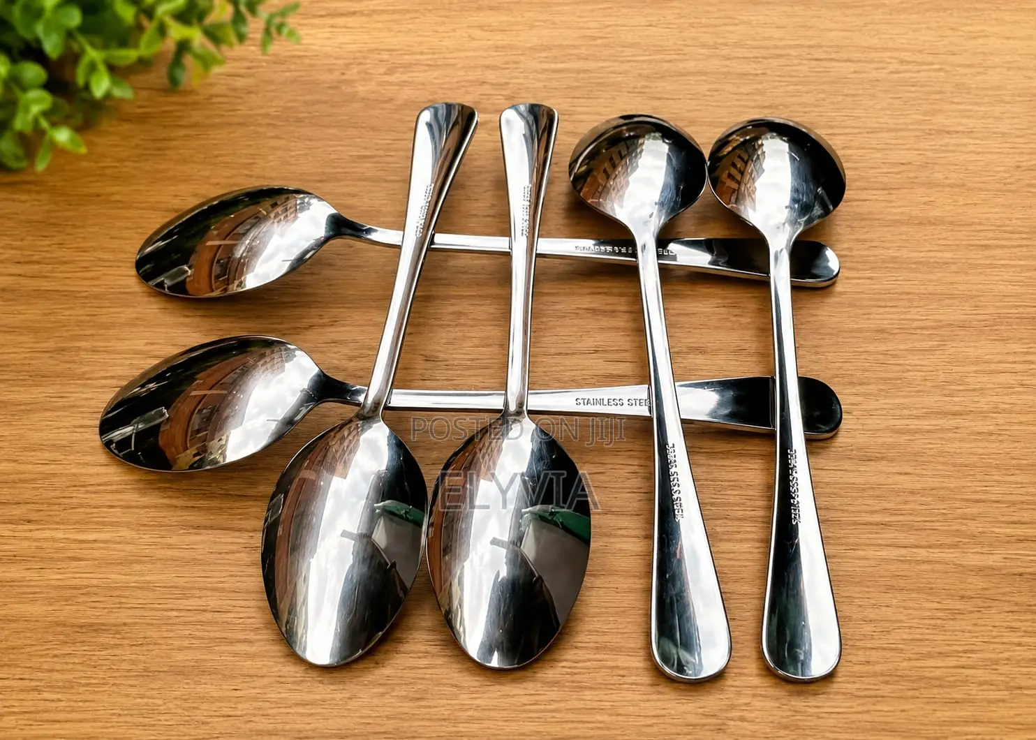12 PCS Heavy Duty Stainless Steel Table Spoon