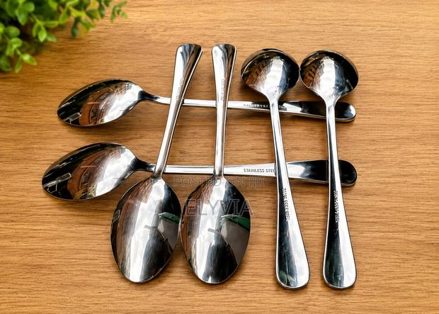 12 PCS Heavy Duty Stainless Steel Table Spoon