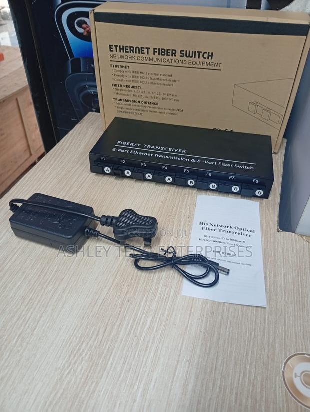 New 8-Port Fiber Switch High-Speed Data Switch New