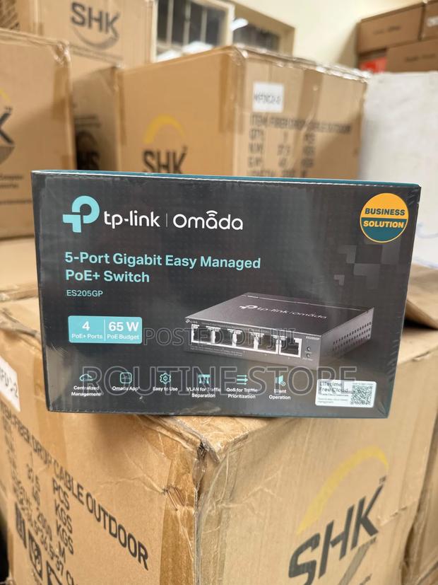 Tplink 5port Gigabit Poe Managed Es205gp