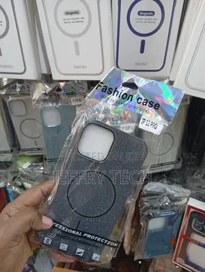 iPhone 12 Pro, Dark, Sparkling Textured Backing Cover