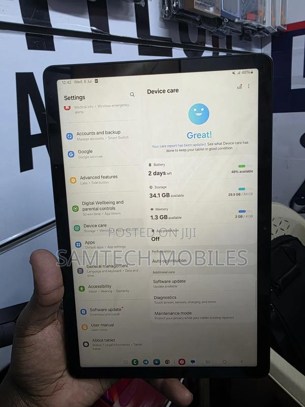 Samsung Galaxy Tab A9+ 64 GB Gray - thumbnail 3