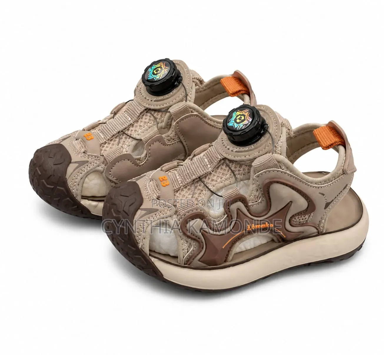 Brown Kids Open Shoes