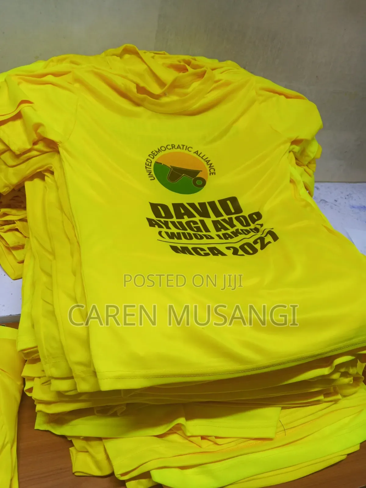 Durable Polyester Campaign T-Shirts.