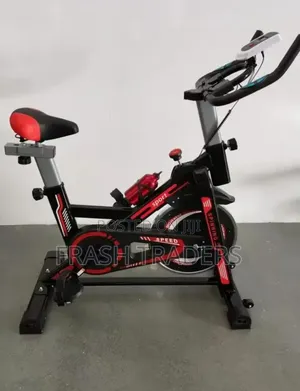 Indoor Cycling Bike With Adjustable Resistance Comfortable Seat