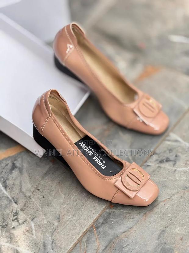 *High Quality Leather (Three~Show) Wedges - main view