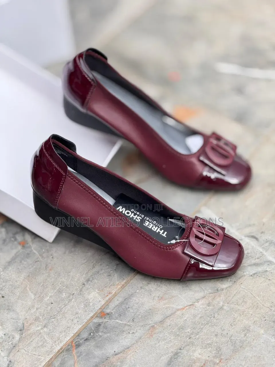 *High Quality Leather (Three~Show) Wedges