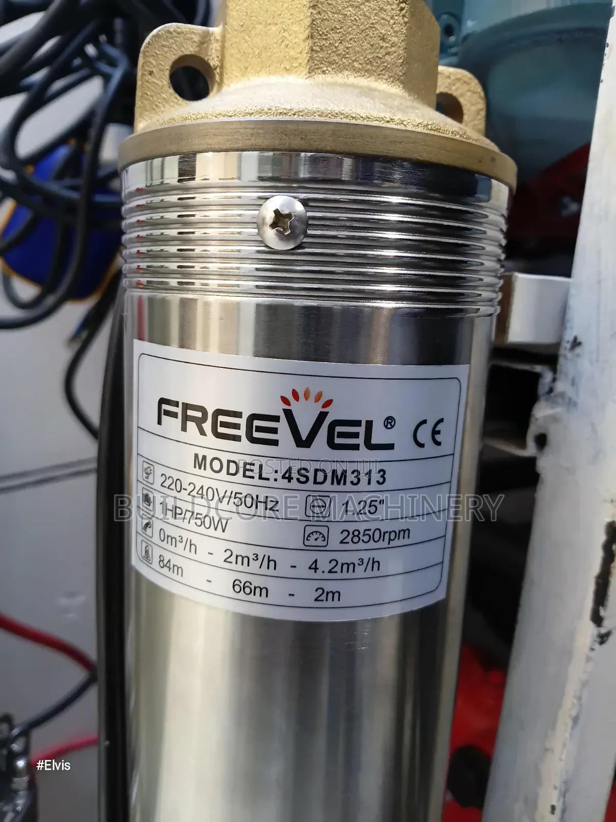 Freevel 1hp/750w Submersible Water Pump