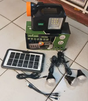 Jsot 80w Solar Lighting System With (Fm Radio, 3 Bulbs, Torch).