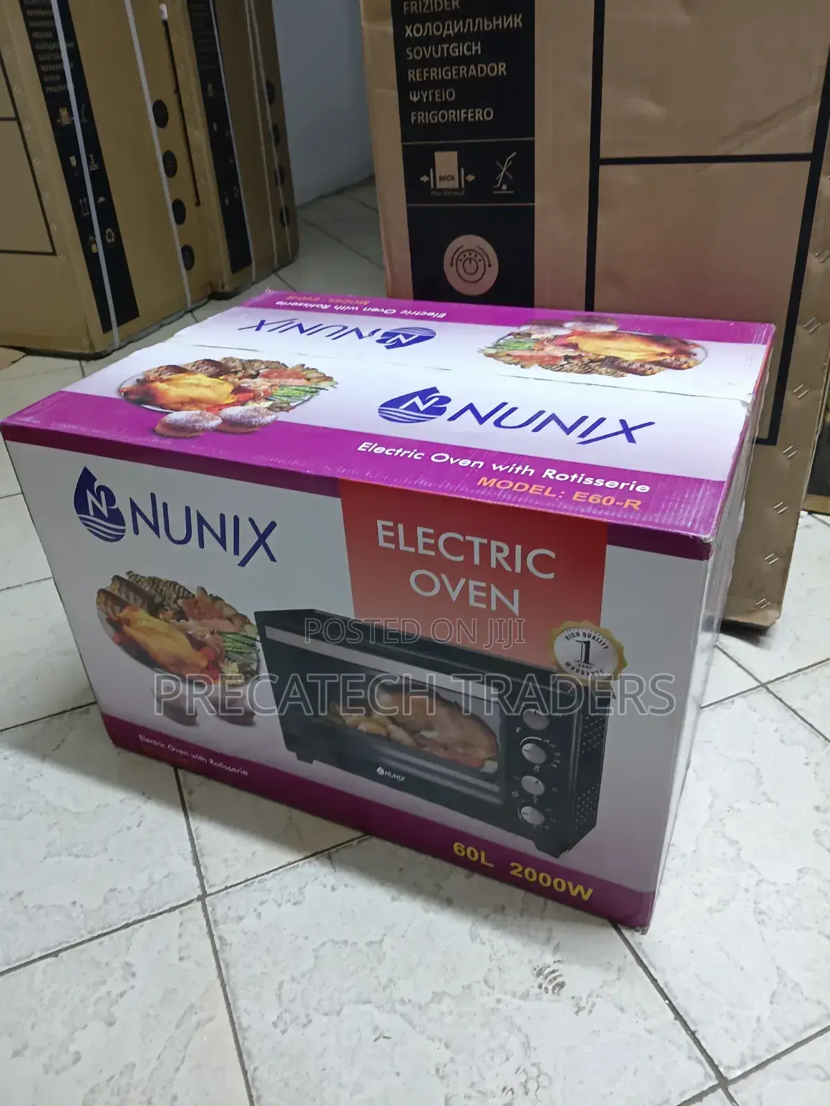Nunix 60l Electric Oven for Baking Roasting