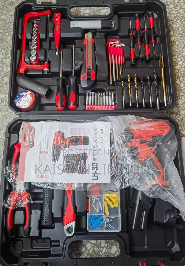 Efftool Lh-30 100-Piece Cordless Drill and Home Tool Kit - main view