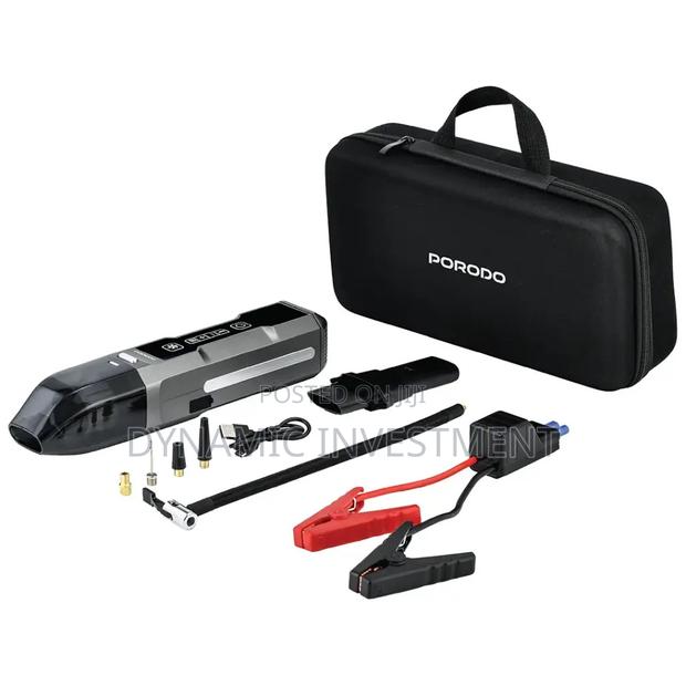 4 in 1 Car Vacuum Cleaner Tyre Inflator and Jump Starter Car Battery