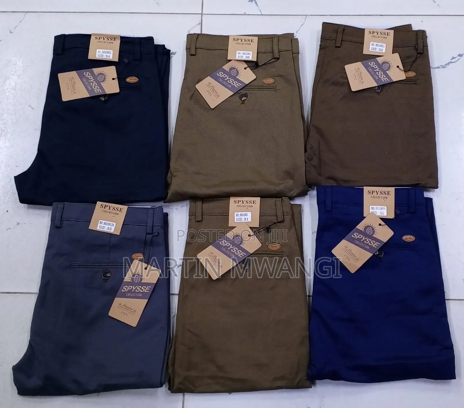 Men Khaki Trousers
