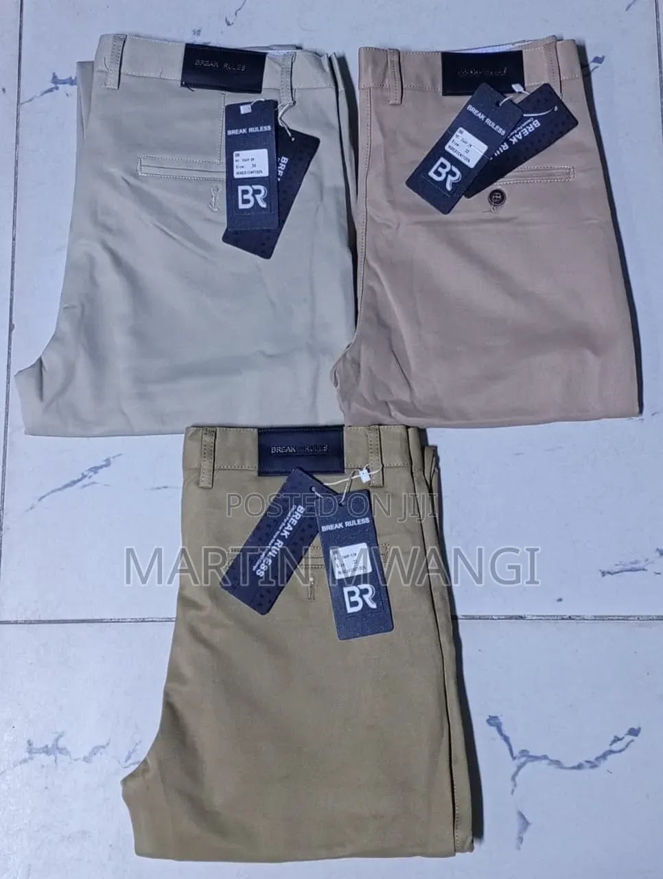 Men Khaki Trousers
