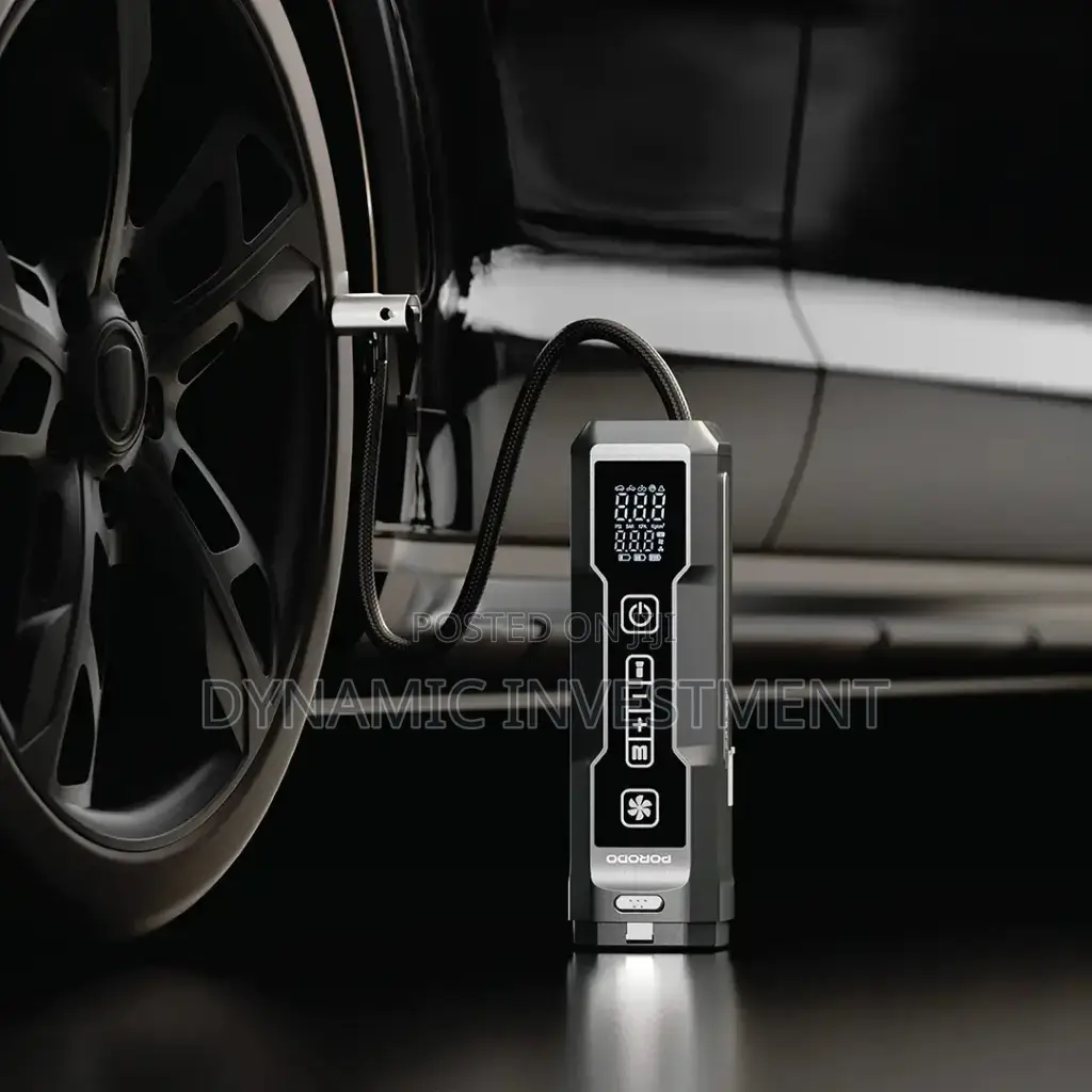4 in 1 Car Vacuum Cleaner Tyre Inflator and Jump Starter Car Battery